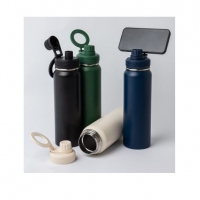 Garrafa Trmica com Suporte para Celular  