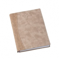 Agenda Diria Capa Cortia Marrom Personalizada 