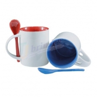 Caneca de Cermica com Colher Personalizada Para brindes e presentes em So Paulo Campinas 