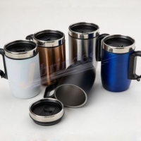 Caneca Inox Parede Dupla Base  Antiderrapante